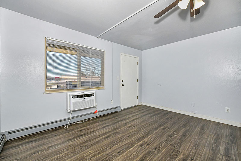 Living Room with Image of Front Door and Front Window