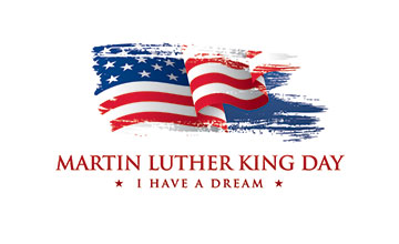 Graphic with Martin Luther King Day - I have a dream