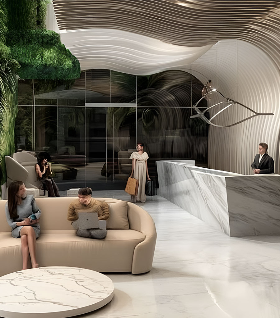 Image of Millenium Office and Residential Tower Lobby