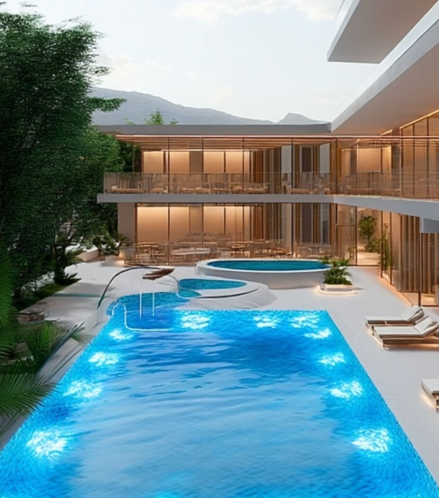 Image of Millenium Office and Residential Tower Pool Area